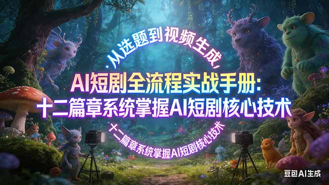 （17620期）AI 短剧全流程实战手册：从选题到视频生成，十二篇章系统掌握 AI 短剧核心技术-知享资源网