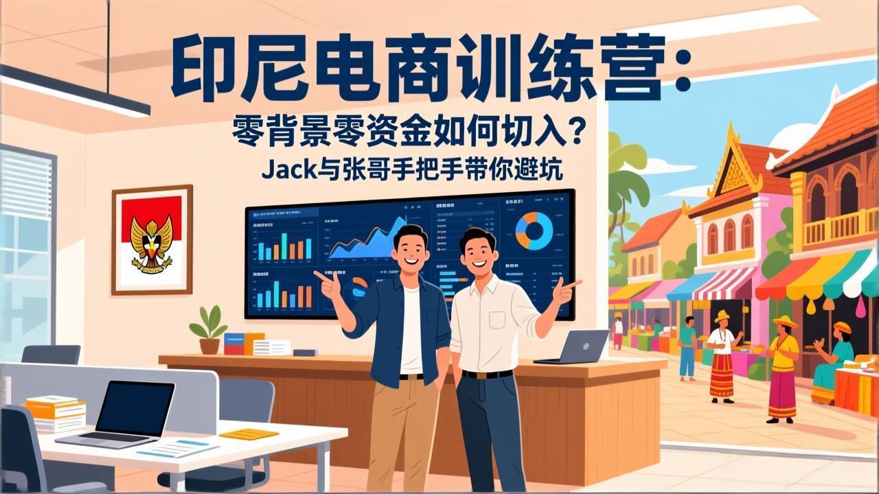 （17533期）印尼电商训练营：零背景零资金如何切入？Jack与张哥手把手带你避坑-知享资源网