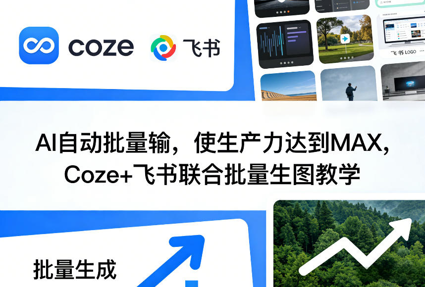 AI自动批量输，使生产力达到MAX，Coze+飞书联合批量生图教学-知享资源网