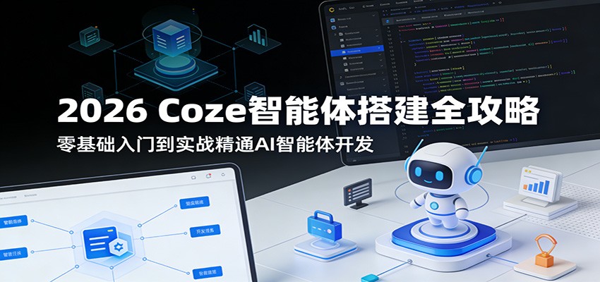 2026 Coze智能体搭建全攻略：零基础入门到实战精通AI智能体开发-知享资源网