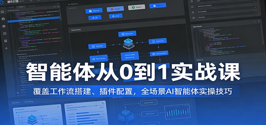 智能体从0到1实战课：覆盖工作流搭建、插件配置，全场景AI智能体实操技巧-知享资源网