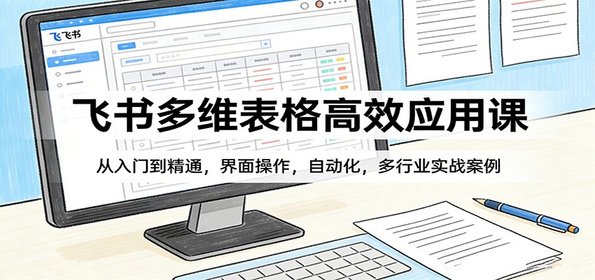 飞书多维表格高效应用课：从入门到精通，界面操作，自动化，多行业实战案例-知享资源网