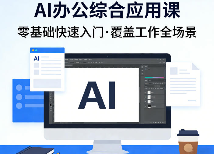 AI办公综合应用课，零基础快速入门，覆盖了工作中各种应用场景-知享资源网