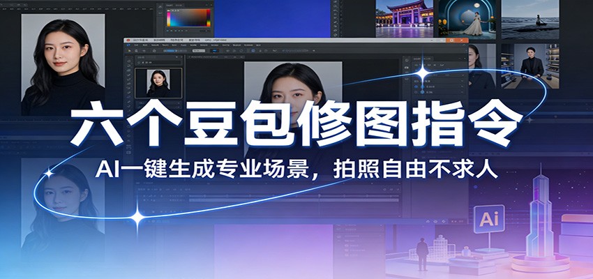 六个豆包修图指令：AI 一键生成专业场景，拍照自由不求人-知享资源网