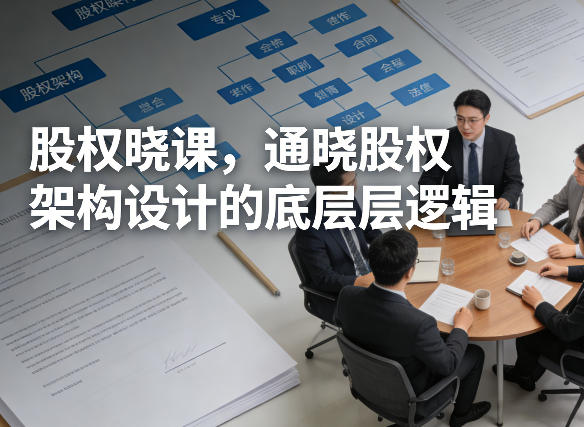 股权晓课，通晓股权架构设计的底层逻辑-知享资源网