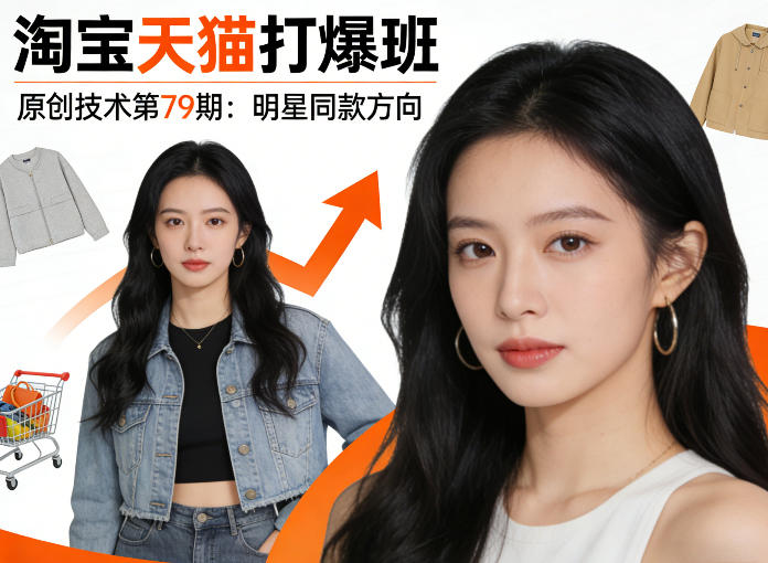 《淘宝天猫打爆班》原创技术第79期：明星同款方向-知享资源网