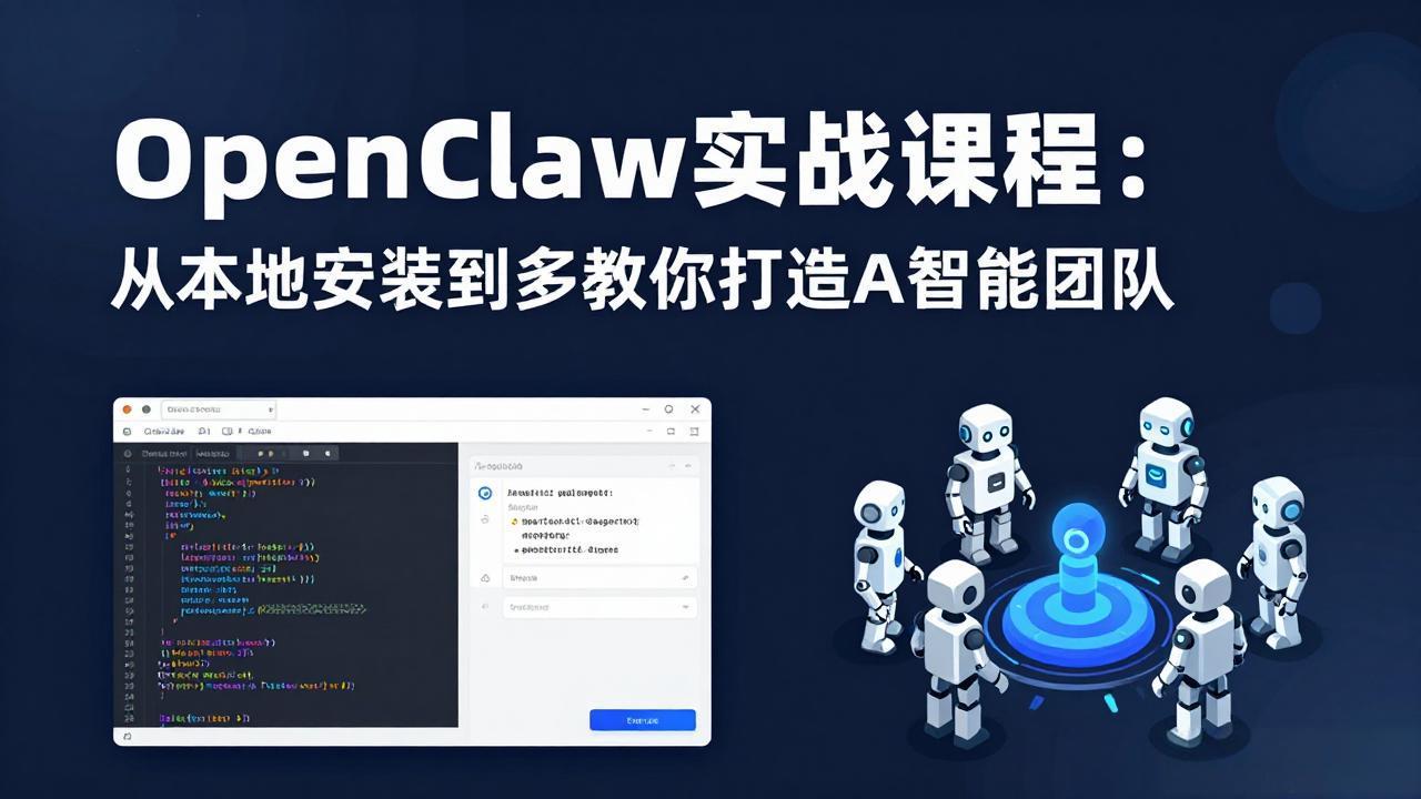 （17883期）OpenClaw实战课程：从本地安装到多Agent协同，手把手教你打造AI智能团队-知享资源网