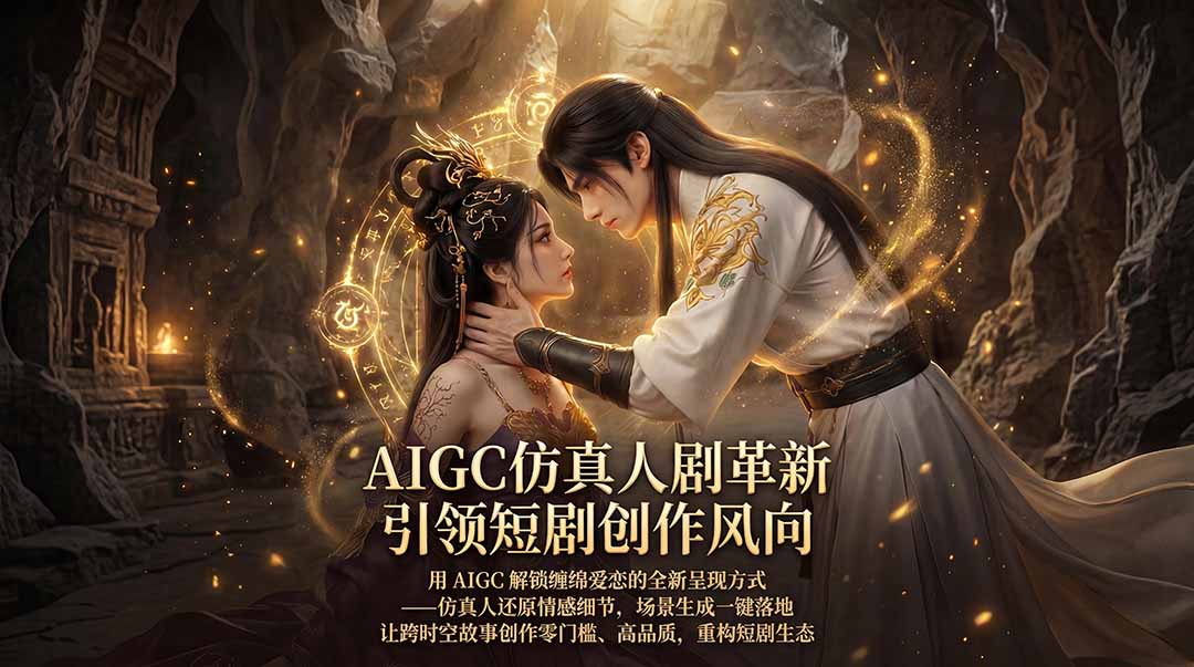 （18199期）AIGC 仿真人短剧创作革新，解锁仙侠爱恋全新呈现，一键出高质场景，零门槛打造爆款剧集-知享资源网