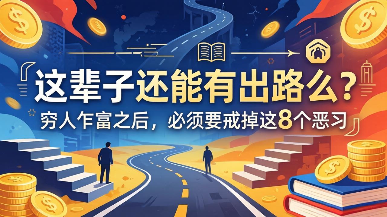 （18214期）关于人生两篇付费文章【这辈子还能有出路么？】【穷人乍富之后，必须要戒掉这8个恶习】-知享资源网