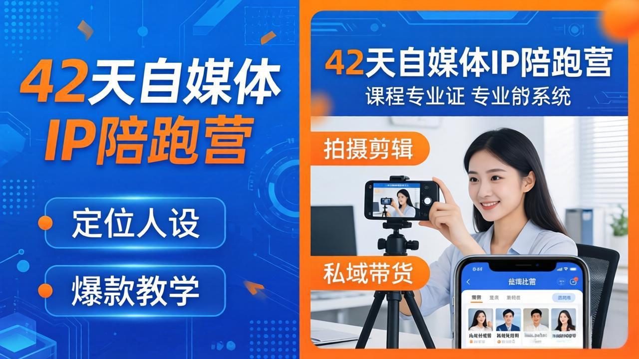 （18109期）42天自媒体IP陪跑营-26年4月19更新：定位人设爆款全教学，拍摄剪辑私域带货一站式落地-知享资源网