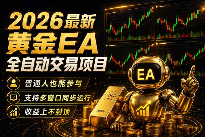 （18230期）最新黄金EA量化赛道，全程自动执行，多窗口操作直接放大结果-知享资源网