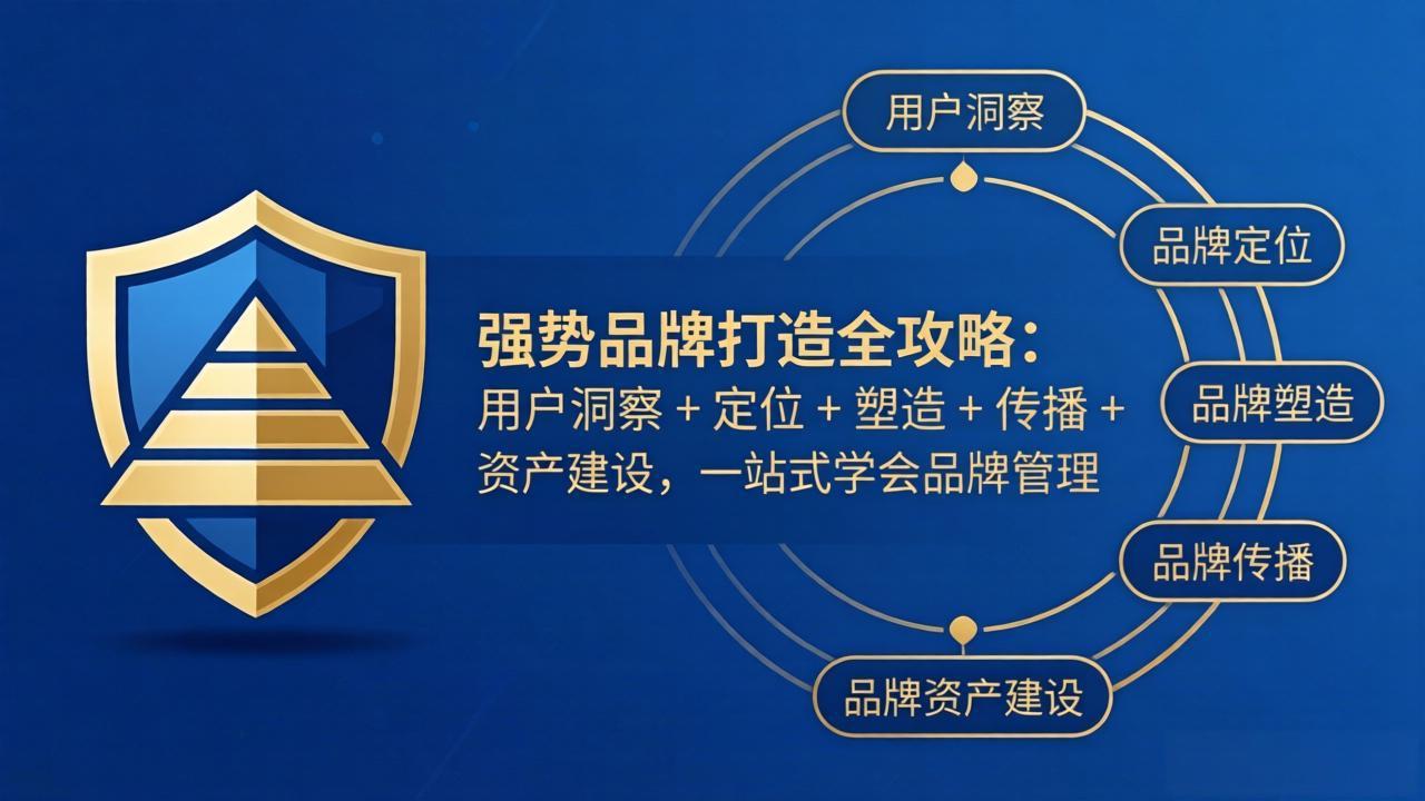 （17889期）强势品牌打造全攻略：用户洞察 + 定位 + 塑造 + 传播 + 资产建设，一站式学会品牌管理-知享资源网