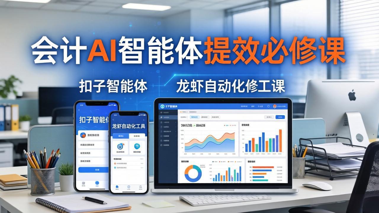 （18151期）财务会计AI智能体提效必修课：扣子智能体+龙虾自动化+报表分析，一站式提升财务工作效率-知享资源网