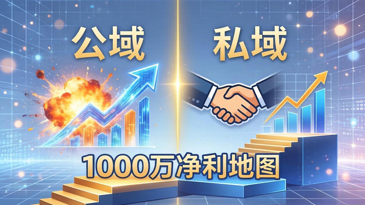 （18217期）公域玩命出爆款，私域悄悄做成交：这套AI内训课，2026给你打通1000万净利的地图-知享资源网