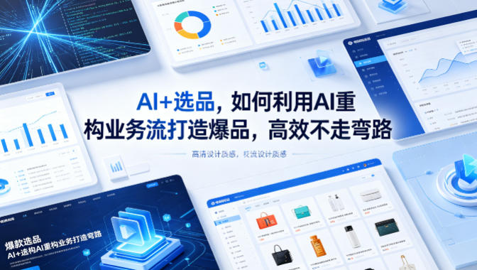 AI+选品，如何利用AI重构业务流打造爆品，高效不走弯路-知享资源网