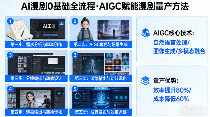 AI漫剧0基础全流程，快速掌握AIGC赋能的漫剧量产方法-知享资源网