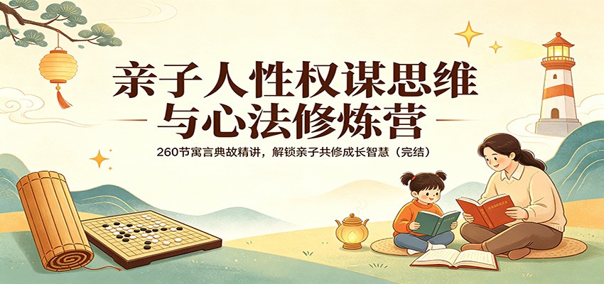 亲子人性权谋思维与心法修炼营：260节寓言典故精讲，解锁亲子共修成长智慧（完结）-知享资源网