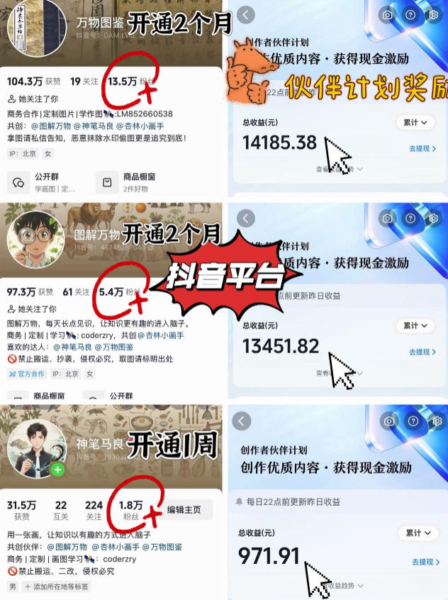 图片[2]-抖音17W粉丝博主亲授AI作图实战教学，0基础轻松学，可入创作者伙伴计划，接单收徒双增收-知享资源网