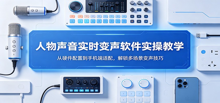 人物声音实时变声软件实操教学：从硬件配置到手机端适配，解锁多场景变声技巧-知享资源网