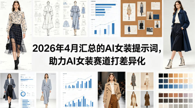 2026年4月汇总的AI女装提示词，助力AI女装赛道打差异化-知享资源网