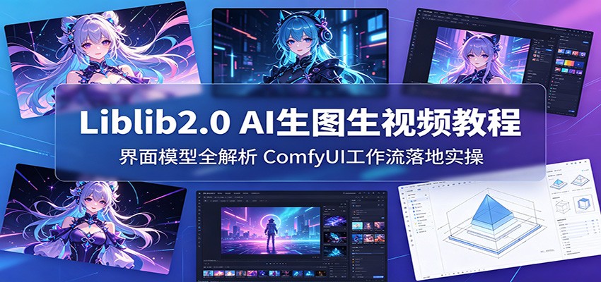 Liblib2.0 AI生图生视频教程：界面模型全解析，ComfyUI工作流落地实操-知享资源网