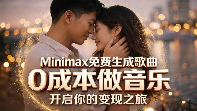 （18401期）Minimax免费生成歌曲实测！0成本做音乐，说唱流行Lofi一键生成-知享资源网