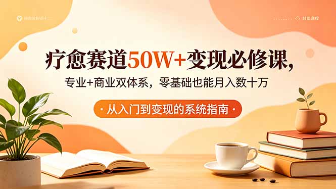 （18523期）疗愈赛道50W+变现必修课，专业+商业双体系，零基础也能月入数十万-知享资源网