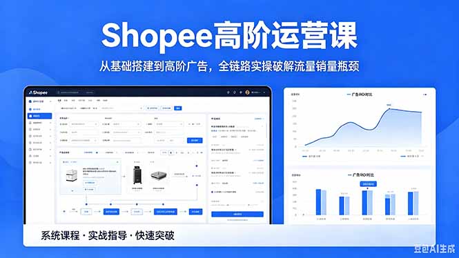 （18499期）Shopee高阶运营课-2026年5月更新，从基础搭建到高阶广告，全链路实操破解流量销量瓶颈-知享资源网