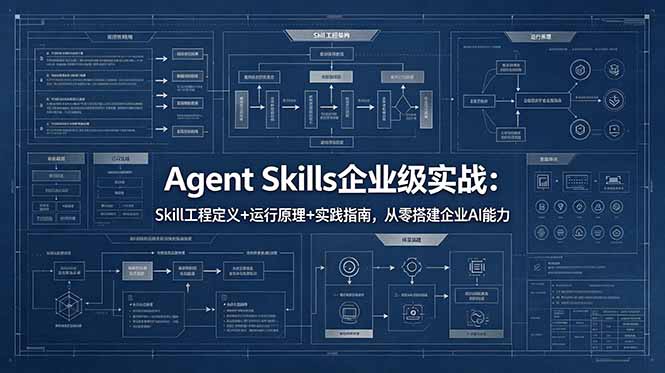 （18565期）Agent Skills企业级实战：Skill工程定义+运行原理+实践指南，从零搭建企业AI能力-知享资源网