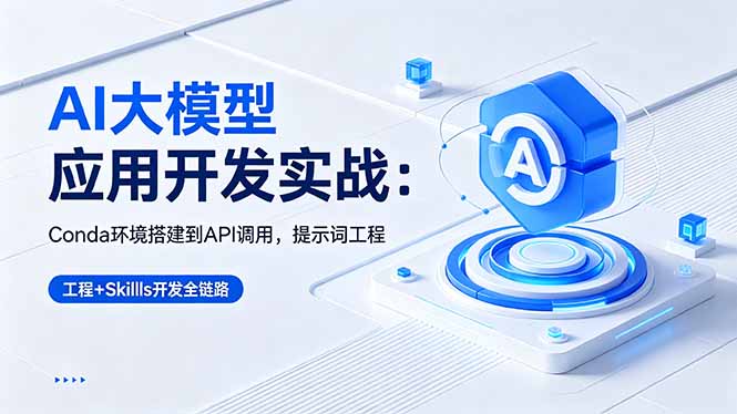 （18518期）AI 大模型应用开发实战：Conda环境搭建到API调用，提示词工程+Skills开发全链路-知享资源网
