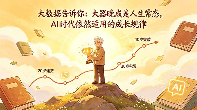 （18288期）付费文章：大数据告诉你：大器晚成是人生常态，AI 时代依然适用的成长规律-知享资源网