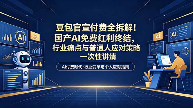 （18369期）付费文章：豆包官宣付费全拆解！国产AI免费红利终结，行业痛点与普通人应对策略一次性讲清-知享资源网