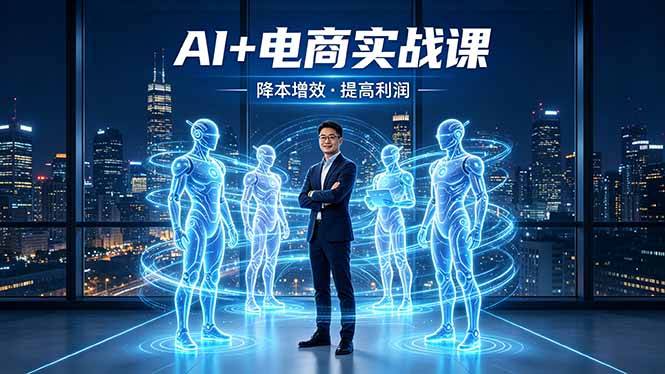 （18328期）AI+电商实战课，1人+N个AI 智能体，把SOP变AI员工，实现降本增效提高利润-知享资源网