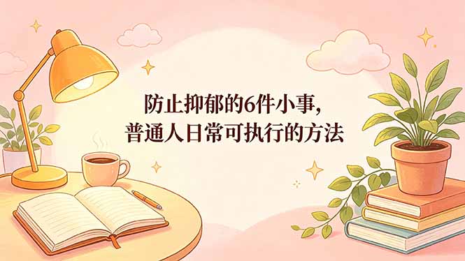 （18385期）付费文章：防止抑郁的6件小事，普通人日常可执行的方法-知享资源网