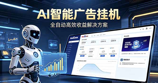 （18661期）Ai智能广告挂机 别再瞎折腾了！这个全自动挂机项目，新手当天见钱，告别频繁换项目的烦恼-知享资源网