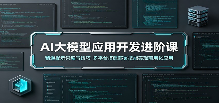 AI大模型应用开发进阶课：精通提示词编写技巧，多平台搭建部署技能实现商用化应用-知享资源网