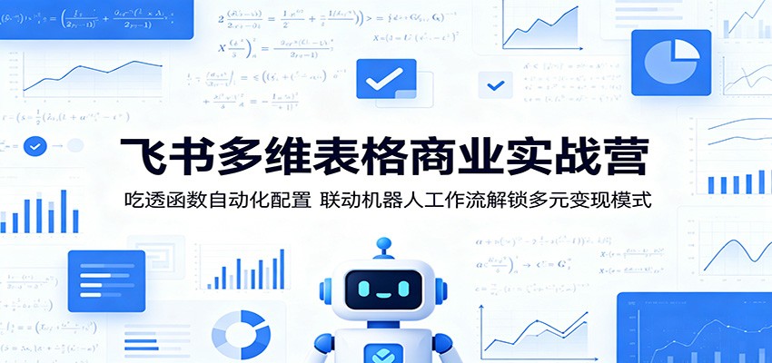飞书多维表格商业实战营：吃透函数自动化配置，联动机器人工作流解锁多元变现模式-知享资源网