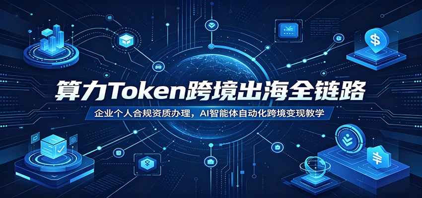 算力Token跨境出海全链路：企业个人合规资质办理，AI智能体自动化跨境变现教学-知享资源网