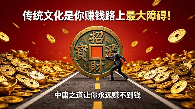 （18872期）付费文章：传统文化是你赚钱路上最大障碍！中庸之道让你永远赚不到钱-知享资源网