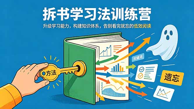 （18874期）拆书学习法训练营，升级学习能力，构建知识体系，，告别看完就忘的低效阅读-知享资源网