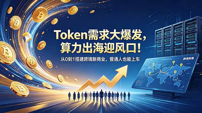 （18889期）Token需求大爆发，算力出海迎风口！从0到1搭建跨境新商业，普通人也能上车-知享资源网