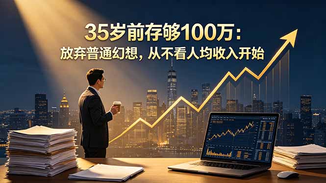 （18689期）35岁前存够100万：放弃普通幻想，从不看人均收入开始-知享资源网