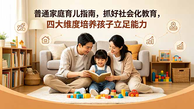 （18755期）付费文章：普通家庭育儿指南，抓好社会化教育，四大维度培养孩子立足能力-知享资源网