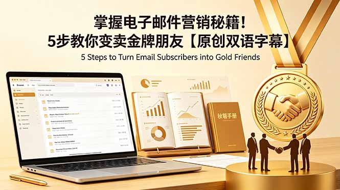 （18923期）掌握电子邮件营销秘籍！5步教你变卖金牌朋友【原创双语字幕】-知享资源网