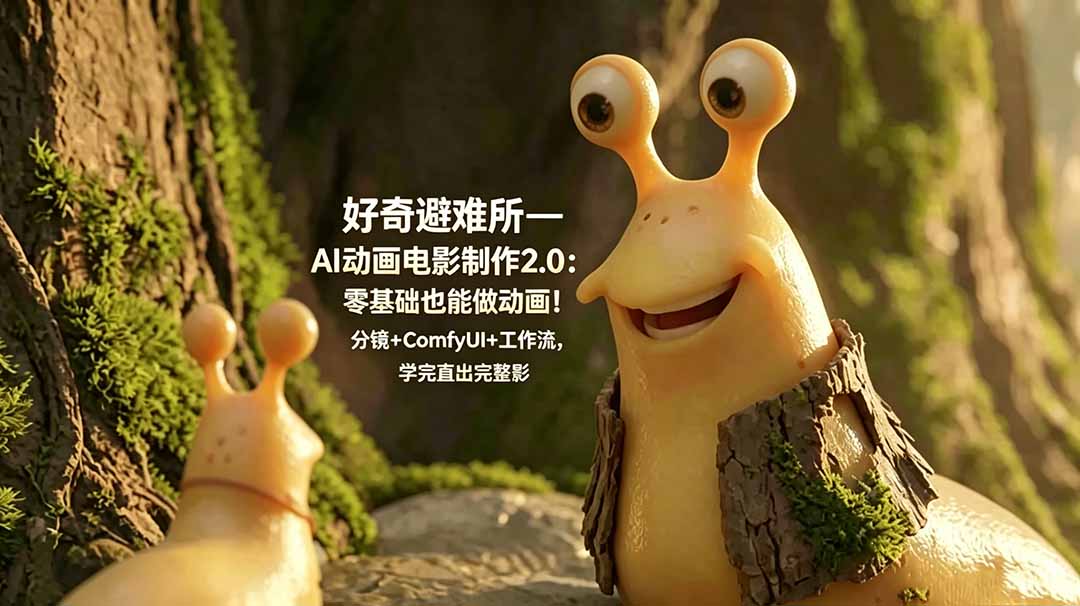 （18924期）好奇避难所—AI动画电影制作2.0：零基础也能做动画！分镜+ComfyUI+工作流，学完直出完整影片-知享资源网