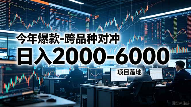 (18918期)今年爆款-跨品种对冲日入2000-6000,项目落地!-知享资源网