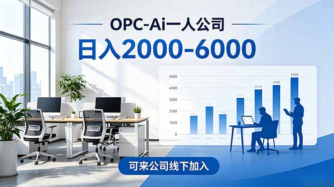 （18809期）2026创业新风口—OPC一人公司模式震撼首发！日收益2000-6000+，项目绿色长久，安全稳健，合…-知享资源网
