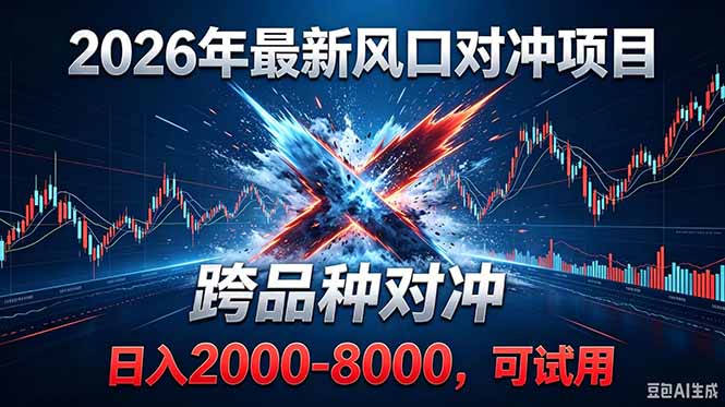（18827期）2026创业新风口！最新对冲！跨品种对冲！日收益2000-6000+-知享资源网