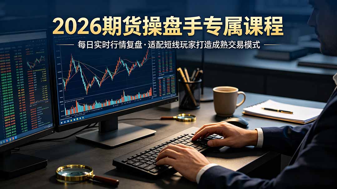 （19093期）2026期货操盘手专属课程-更新6月，每日实时行情复盘，适配短线玩家打造成熟交易模式-知享资源网