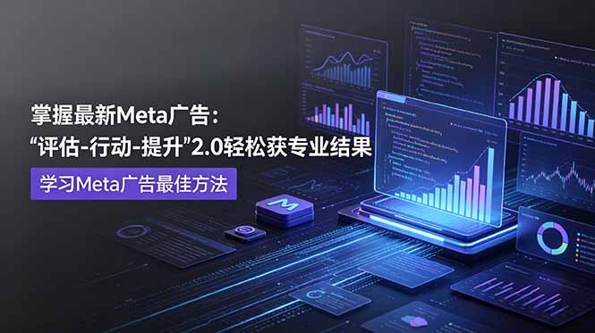 (18972期)掌握最新的Meta广告,通过“评估-行动-提升”2.0版本轻松获得专业级结果。学习目前学习Meta广告的最佳方法-知享资源网